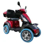 Електрическа четириколка 1500 | Червено/Черна - bulpower