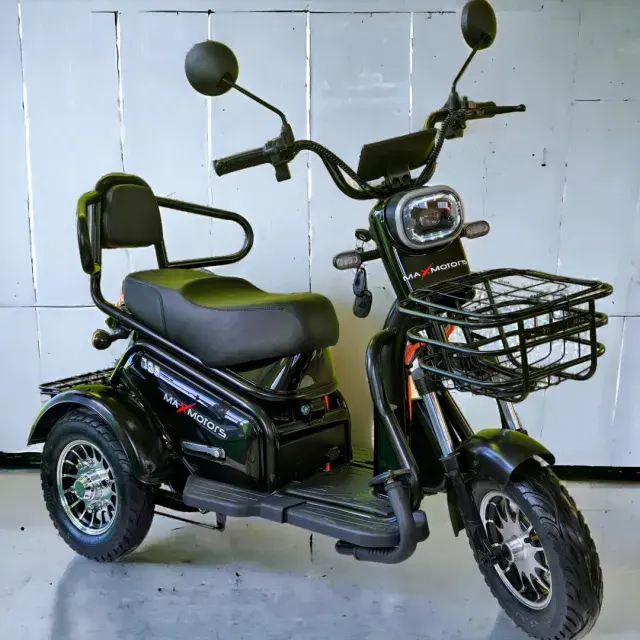 Електрическа триколка | Двуместна, Black 1500W - bulpower