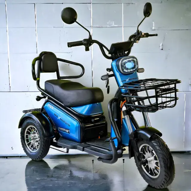 Електрическа триколка | Двуместна, Blue, 1500W - bulpower