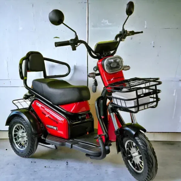 Електрическа триколка | Двуместна, Red 1500W - bulpower