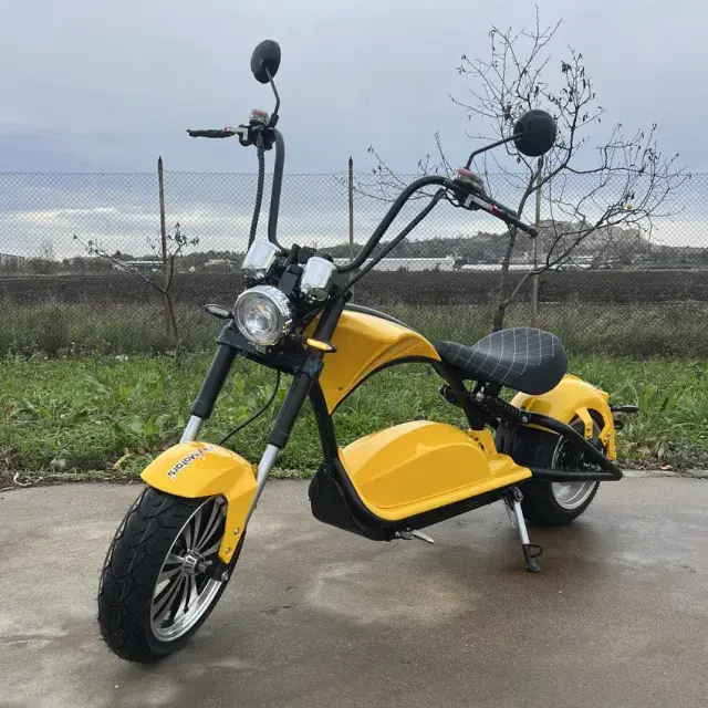 Електрически скутер - чопър | Harley Max Yellow - bulpower