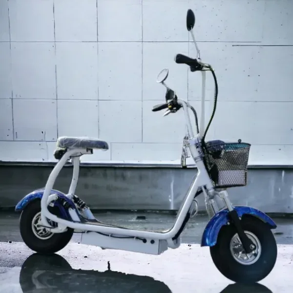 Електрически скутер LittleCity | White/Blue 1200W - bulpower