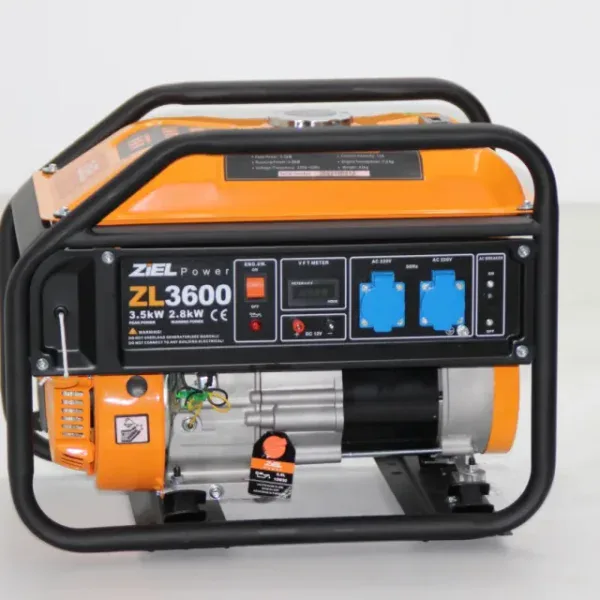 Генератор за ток ZIEL 3.5kW ZL3600 монофазен бензинов ръчен