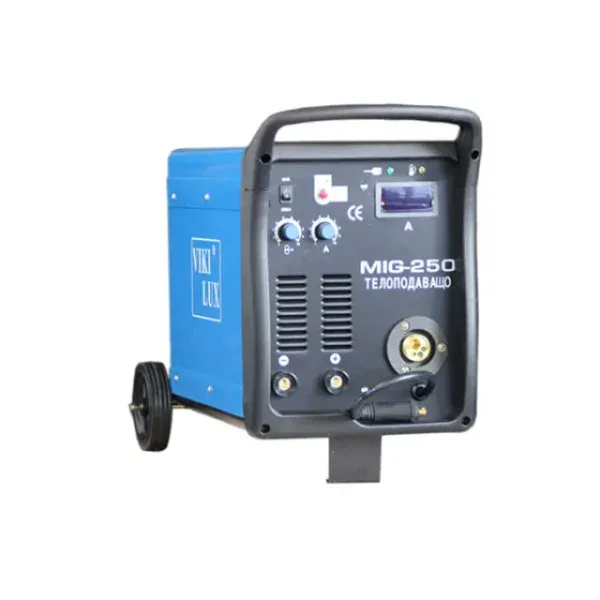 Телоподаващ апарат VikiLux MIG/MMA 250А с електрожен и количка