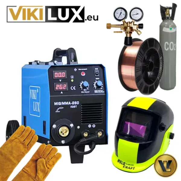 ТЕЛОПОДАВАЩО+ЕЛЕКТРОЖЕН МИГ/ММА 260 VIKILUX