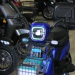 Електрически скутер MaxMotors - двуместен, 14″ гуми, 500W, 48V/15Ah Blue - Image 10