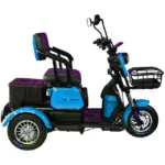 Електрическа триколка MaxMotors X1 1500W BLUE триместна - Image 2