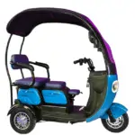 Електрическа триколка MaxMotors X3 BLUE 1500W триместна, с покрив - Image 2