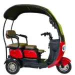 Електрическа триколка MaxMotors X3 Red 1500W триместна, с покрив - Image 2