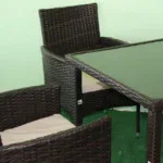Ратанов комплект от четири фотьойла и маса. - Image 2