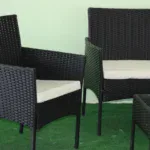 Ратанов комплект от два фотьойола. диван и маса - Image 2