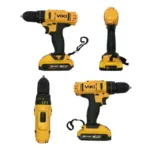 Ударно пробивен акумулаторен винтоверт в комплект с инструменти - Image 2