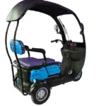 Електрическа триколка MaxMotors X3 BLUE 1500W триместна, с покрив - Image 3