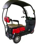 Електрическа триколка MaxMotors X3 Red 1500W триместна, с покрив - Image 3