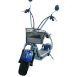 Електрически скутер Maxmotors Little City Harley White/Blue 1200W - Image 3