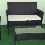 Ратанов комплект от два фотьойола. диван и маса - Image 3