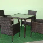 Ратанов комплект от два фотьойола. диван и маса - Image 4