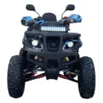 Бензиново ATV MaxMotors 200cc Grizzly PRO с LED бар - Blue Camouflage - Image 6