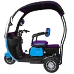 Електрическа триколка MaxMotors X3 BLUE 1500W триместна, с покрив - Image 6