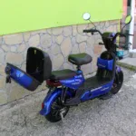 Електрически скутер MaxMotors - двуместен, 14″ гуми, 500W, 48V/15Ah Blue - Image 7