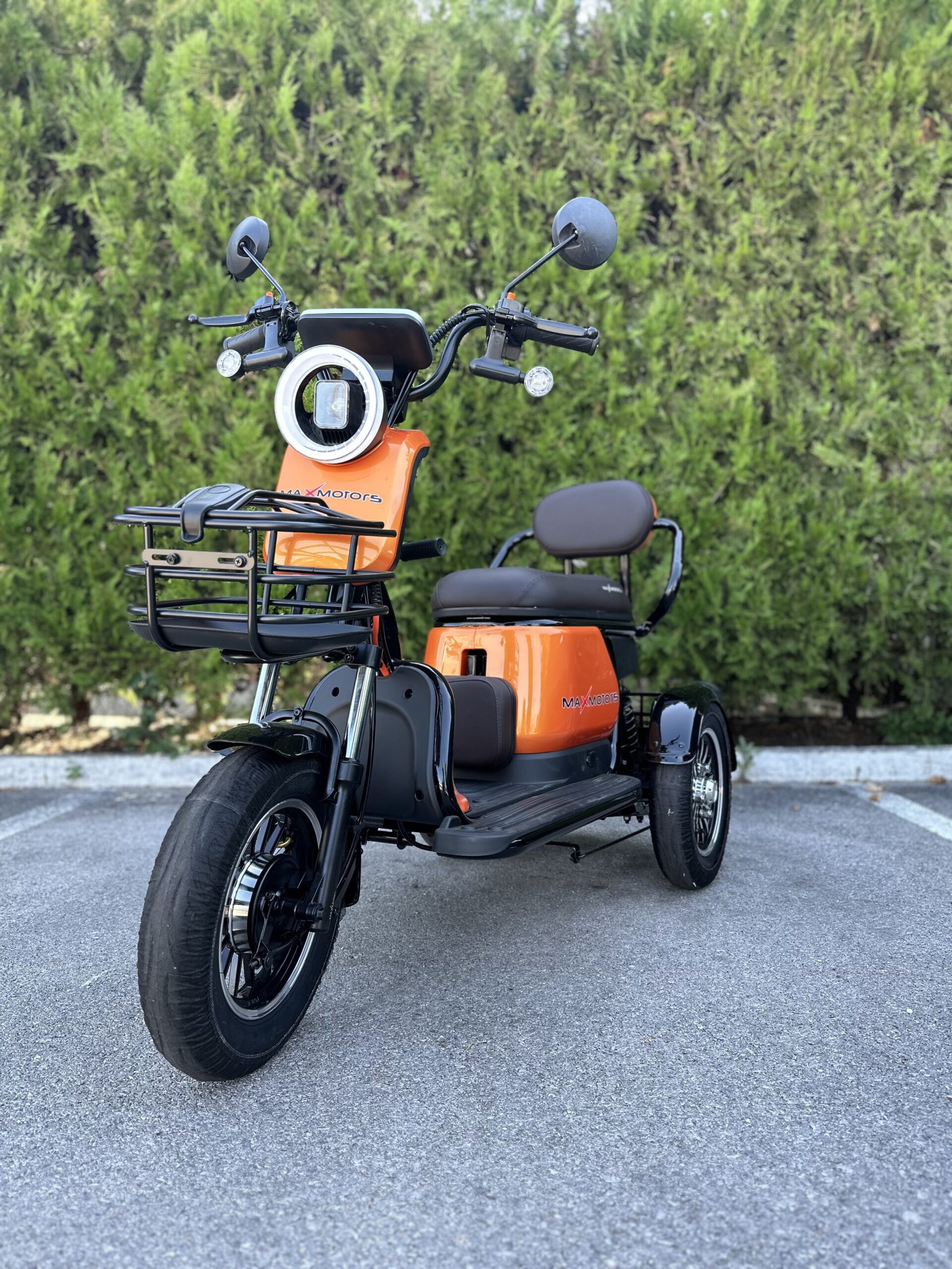img_9568-scaled Електрическа триколка MaxMotors Grand Pudding 2000W 60V-25Ah Orange - Image 1