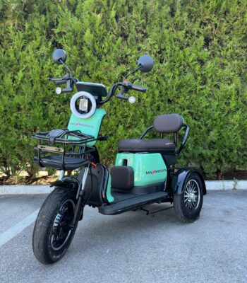 Двуместна електрическа триколка | Pudding 2000W, Green - BP