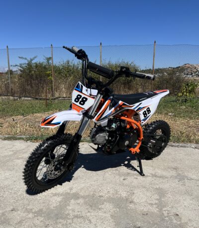Бензинов кросов мотор | 90cc Orange, ел. стартер - bulpower