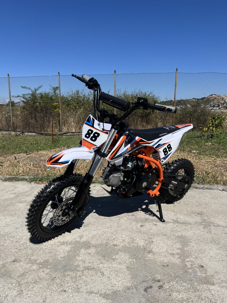 Бензинов кросов мотор | 90cc Orange, ел. стартер - bulpower